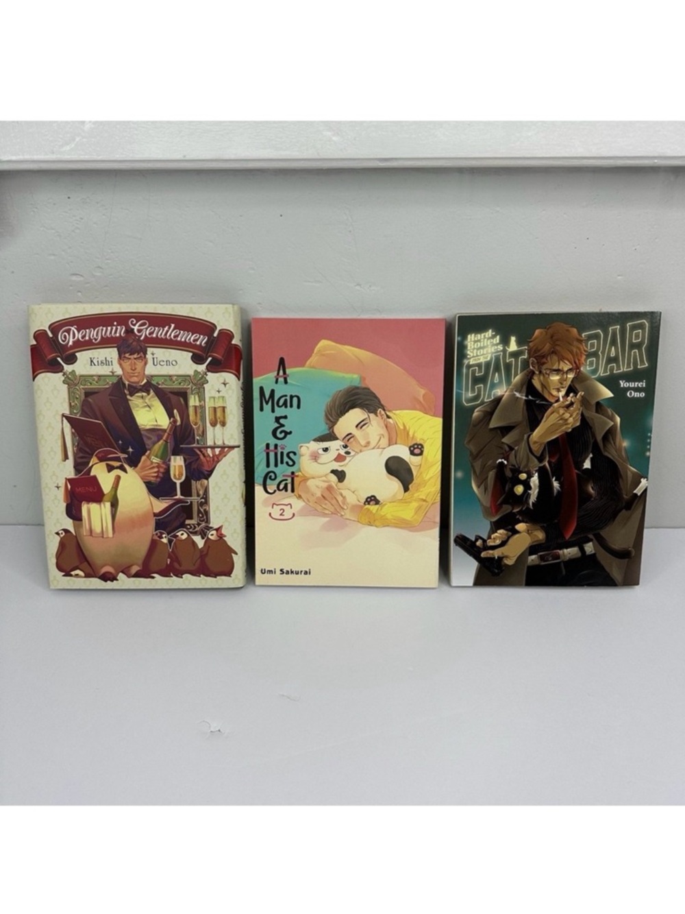 Penguin Gentlemen, A Man & His Cat And Hard Boiled‎ Stories Cat Bar Lot Of Books